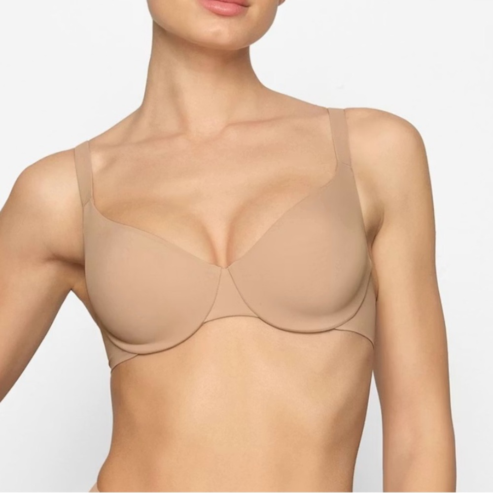 NWT! SKIMS Smoothing Intimates Unlined Full Coverage Bra Clay 36D